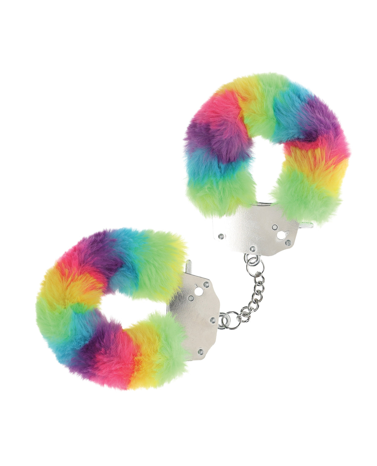 Ouch Fluffy Handcuffs Multicolour Bright