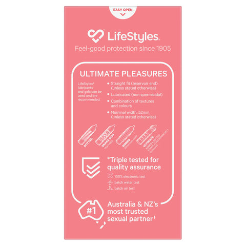 Lifestyles Condoms Ultimate Pleasure 10 Pack