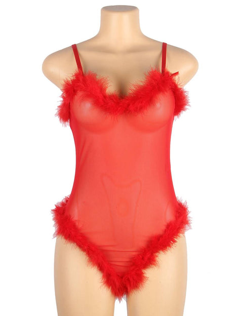 Oh Yeah Temptation bodysuit RED XL/2XL -  R81094-2