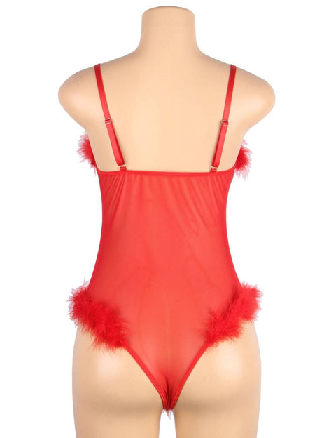 Oh Yeah Temptation bodysuit Red M/L - R81094-2