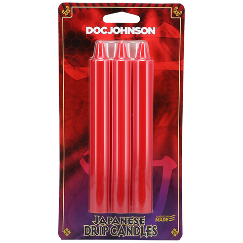 Doc Johnson Japanese Drip Candles - Red