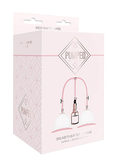 Pumped Breast Pump Large Rose Gold