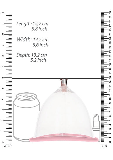 Pumped Breast Pump Large Rose Gold