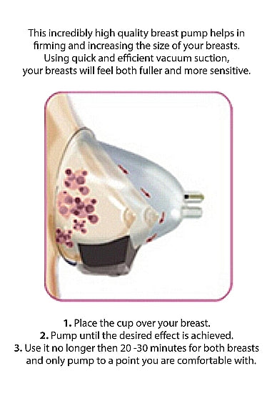 Pumped Breast Pump Large Rose Gold