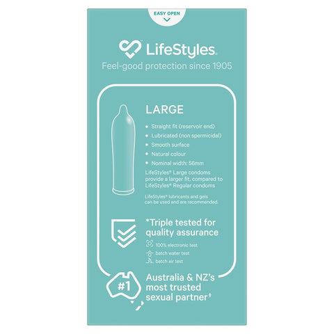 Lifestyles Large Condoms 20 Pack