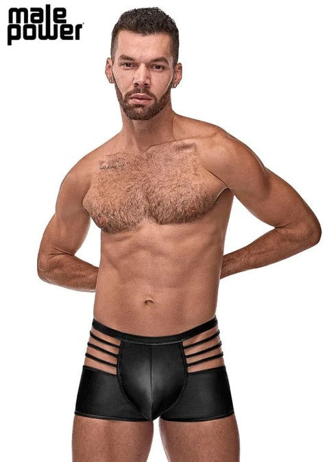 Male Power Cage Matte Black Short Black L - 121261