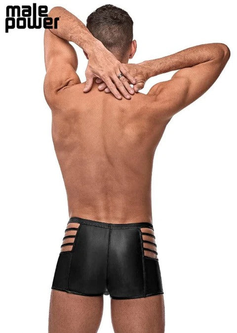 Male Power Cage Matte Black Short Black L - 121261