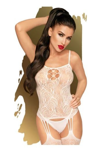 Penthouse Eye of the Storm Bodystocking 5140 White - OS