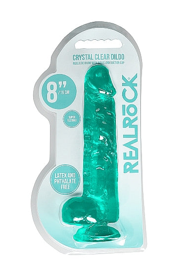 Realrock Dildo with Balls 8" Green