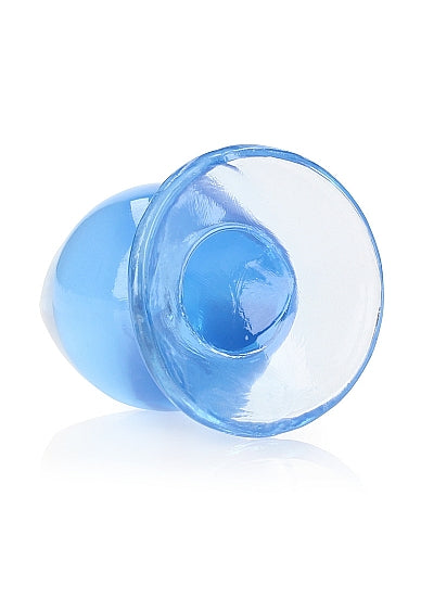 Realrock 3.5" Crystal Clear Plug Blue