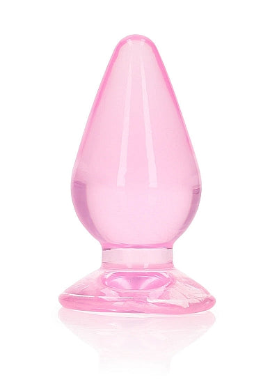 Realrock 3.5" Crystal Clear Plug Pink