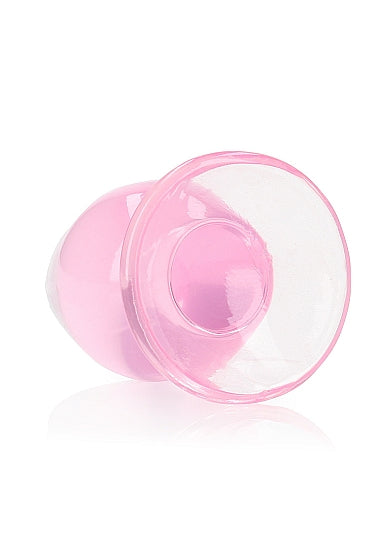 Realrock 3.5" Crystal Clear Plug Pink