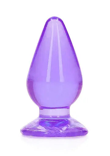 Realrock 3.5" Crystal Clear Plug Purple