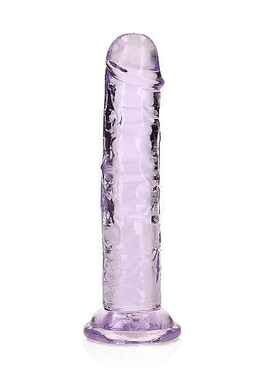 Realrock 6" Crystal Clear Dildo Purple