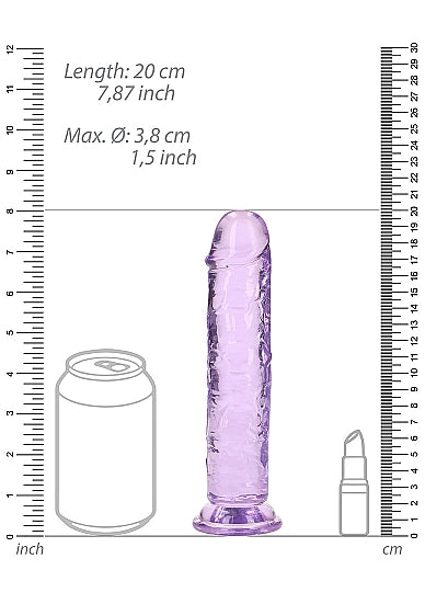 Realrock 7" Straight Dildo Purple