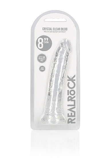 Realrock 8" Slim Dildo Clear