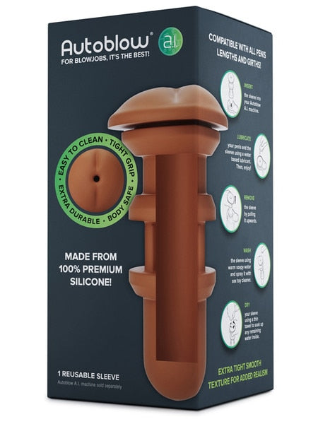 Auto Blow A.I. Anus Sleeve Brown