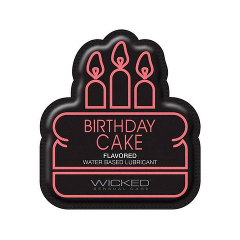 Wicked Aqua Birthday Cake Flavoured Lube Sachet  3ml