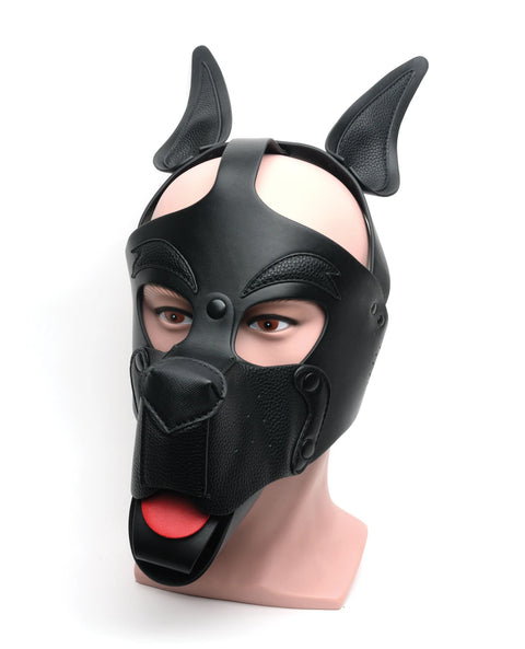 Playful Pup Hood Black OS