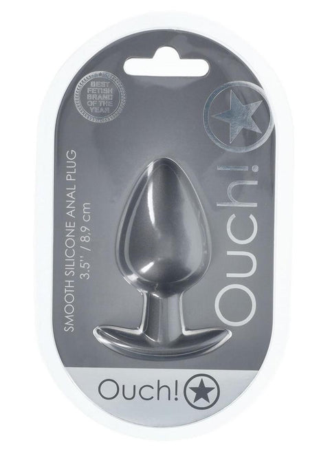 Ouch 3.5 Inches Anal Plug Gun Metal