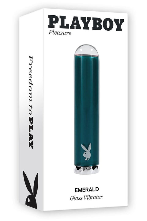 Playboy Pleasure Emerald Glass Vibrator