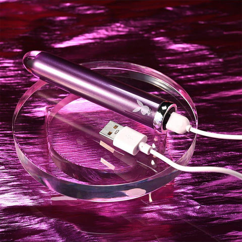 Playboy Pleasure Amethyst Glass Vibrator