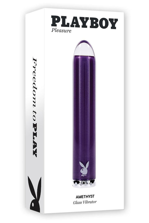 Playboy Pleasure Amethyst Glass Vibrator