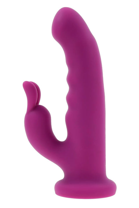 Playboy Pleasure Fluffle Rabbit Vibrator with Suction Base