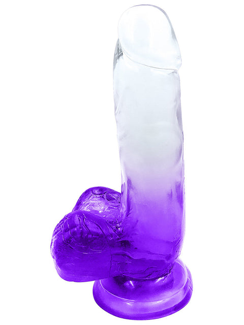 Playful Riders 6" Cock with Balls Purple