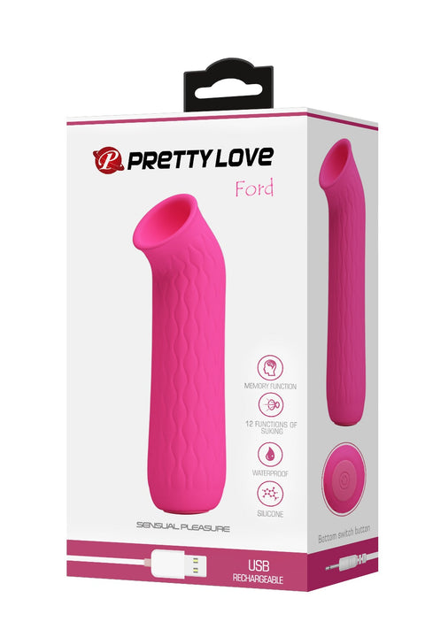 Pretty Love Ford Sucking Clitoral Vibrator 547 Hot Pink