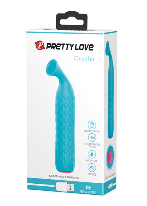 Pretty Love Quentin Sucking Clitoral Vibrator Teal 564