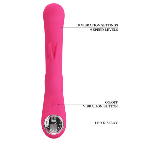 Pretty Love Lamar Rabbit Vibe BW-500004LED-1 Hot Pink