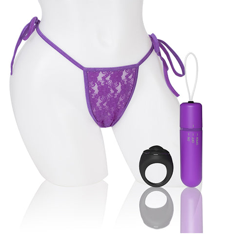 Screaming O Vibrating Panty Set Purple