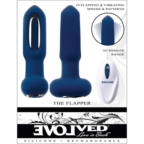 Evolved The Flapper Vibrating Anal Plug with Flapping Shaft