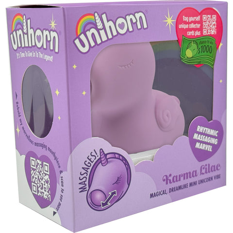 Unihorn Karma Massaging Silicone Clitoral Vibrator Lilac