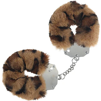 Ouch Fluffy Hand Cuffs Leopard