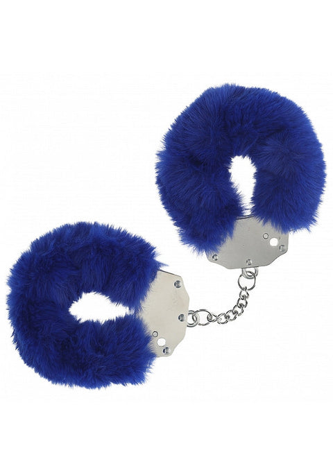 Ouch Fluffy Handcuffs Navy