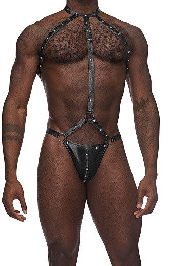 Male Power Fetish Gladiator Harness Strap Thong L/XL- PAK133