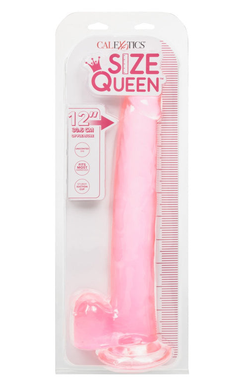 Cal Exotics Size Queen 12" Pink Dong w/ Balls