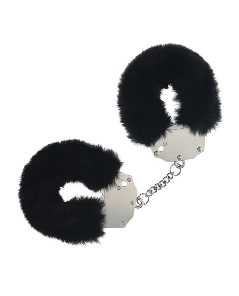 Ouch Fluffy Handcuffs Black