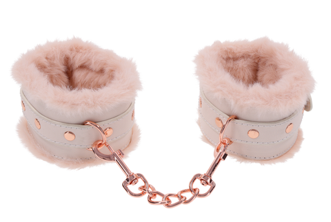 S&M Peaches ‘n Creame Fur Handcuffs