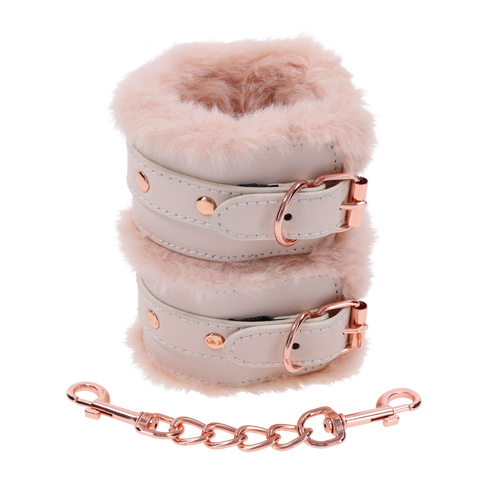 S&M Peaches ‘n Creame Fur Handcuffs