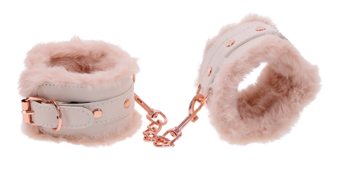 S&M Peaches ‘n Creame Fur Handcuffs