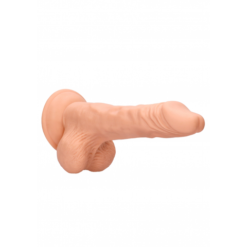 Realrock 8" Dildo Testicles Flesh