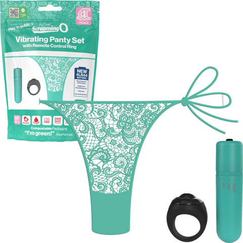 Screamimg O Vibrating Panty Set Kiwi