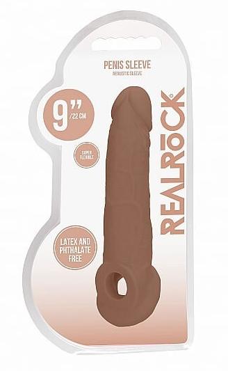 Realrock 9" Penis Sleeve Tan