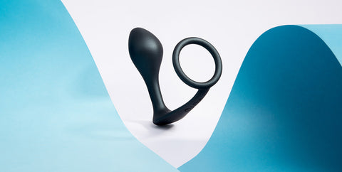 B-Vibe Butties Ringer Cock Ring & Plug