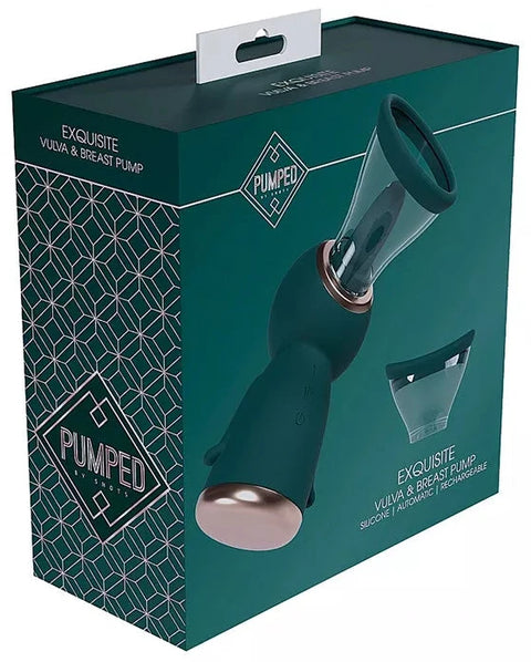 Pumped Exquisite Vulva & Breast Pump Green