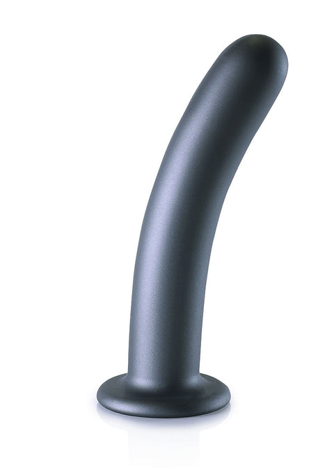 Ouch Smooth G-Spot Dildo 7'' Gun Metal