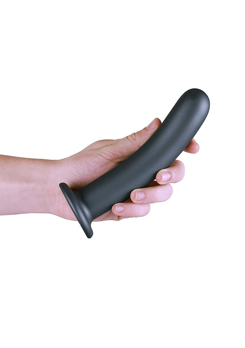 Ouch Smooth G-Spot Dildo 7'' Gun Metal